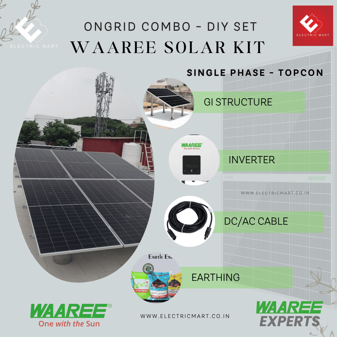 3KW On Grid Bifacial Topcon DCR Solar Kit