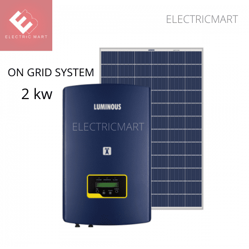 2 KW LUMINOUS ON GRID SYSTEM - POLY 2 KW LUMINOUS ON GRID SYSTEM - POLY