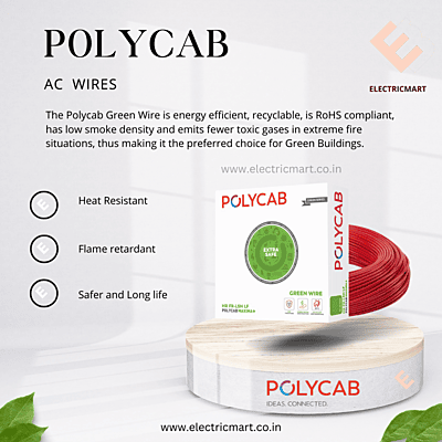 POLYCAB  COPPER WIRE - 4 SQMM (90Mtrs)