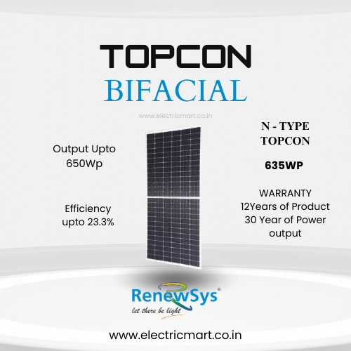 RENEWSYS TOPCON MODULES - N TYPE 635W (Pack of 2) RENEWSYS TOPCON MODULES - N TYPE 635W (Pack of 2)