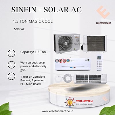 Sinfin  1.5 Ton Split Solar Air Conditioner - Ayurveda Series