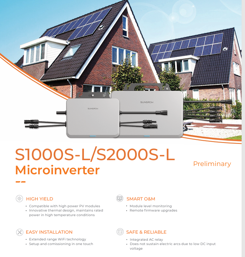 2 KW ONGRID - SUNGROW MICROINVERTER 2 KW ONGRID - SUNGROW MICROINVERTER