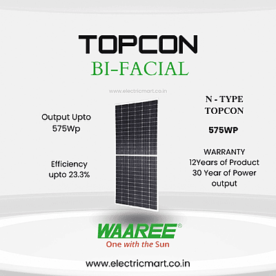 WAAREE 575Wp BIFACIAL   - N TOPCON (Pack of 2)
