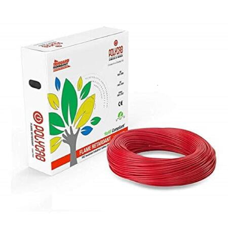 Polycab 2.5sqmm wire (Red)